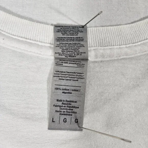 RARE Vintage 90's GILDAN Y2K Ice Cream Carton Skateboard WHITE T-Shirt Size L. - Picture 15 of 17